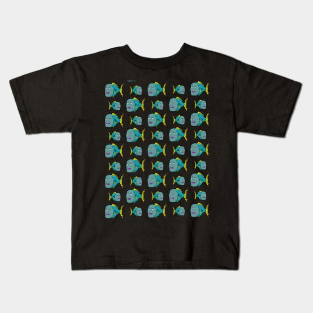 Baarakamon Fish Kids T-Shirt by sfajar